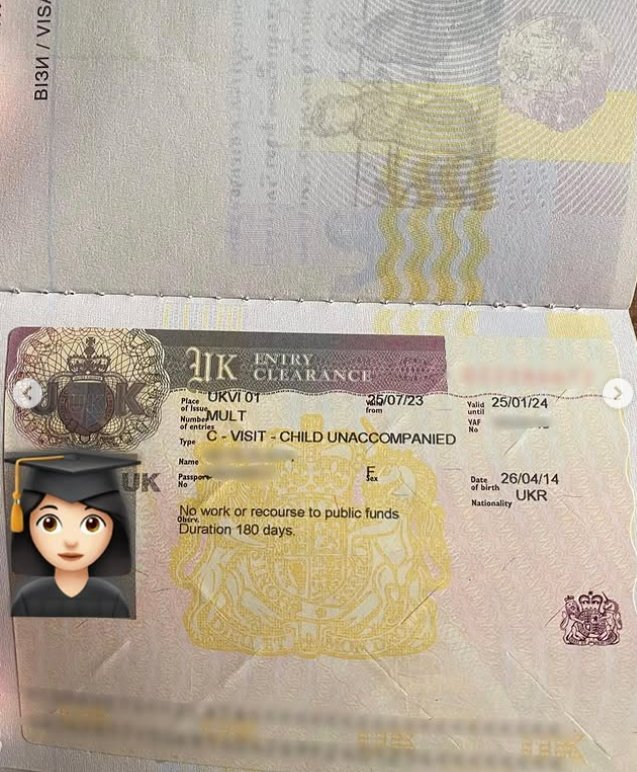 Stud visa Британия